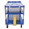 Vestil Blue/Yellow Steel Adjustable Ergo Cart Glass Filled Nylon Casters AEC-3660-3-GFN - alternate 2